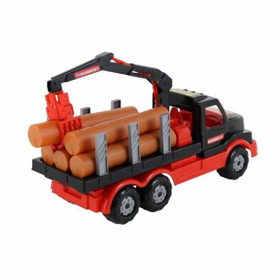 Детски камион с дървени трупи Mammoet Polesie Toys 68521