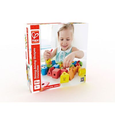 Разноцветни кубчета и форми за нанизване HAPE H1019