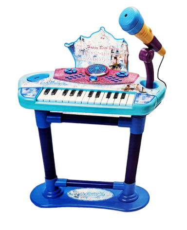 Детско пиано с микрофон и столче 22056