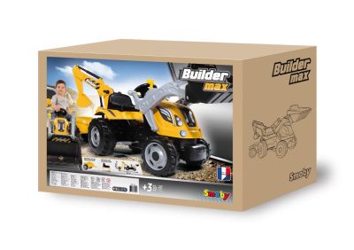 Детски трактор с педали,ремарке и товарач Smoby Builder Max 710301