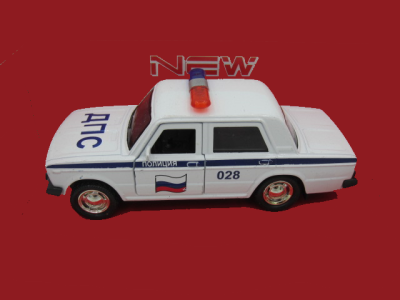Метална кола с отварящи се врати Lada 2106 Лада Полиция