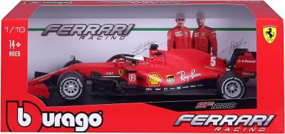 Метална количка Formula 1 Ferrari SF1000 GP на Австрия 2020 г. S.Vettel Bburago 1:18