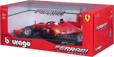 Метална количка Formula 1 Ferrari SF1000 GP на Австрия 2020 г. S.Vettel Bburago 1:18