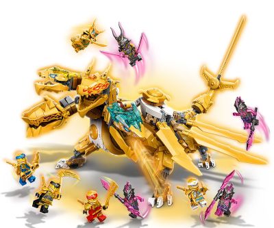 Конструктор LEGO Ninjago 71774 - Златният ултра дракон на Lloyd