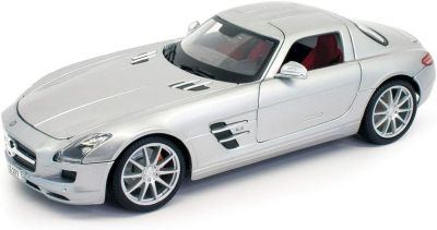 Метална колa Mercedes Benz SLS AMG Silver Maisto 1:18 - 31389