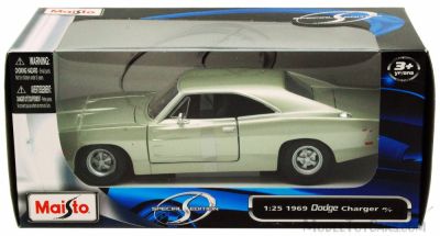 Метална кола Dodge Charger R/T 1969 MAISTO 1:24 - 31256