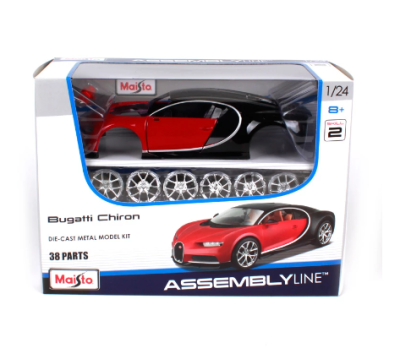 Метална кола за сглобяване Bugatti Chiron Maisto 1:24 39514