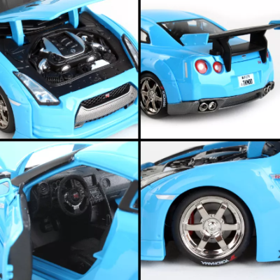 Метална кола Nissan GT-R Tokyo Mod Maisto 1:24 - 32526