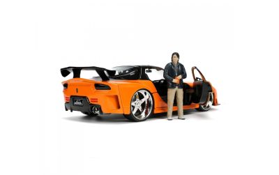 Метален автомобил Fast & Furious с фигурка Han Mazda RX7 1997 1:24 Jada Toys 253205002