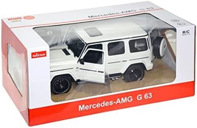 Джип Mercedes AMG G63 с дистанционно управление 1:14 Rastar 95700 бял