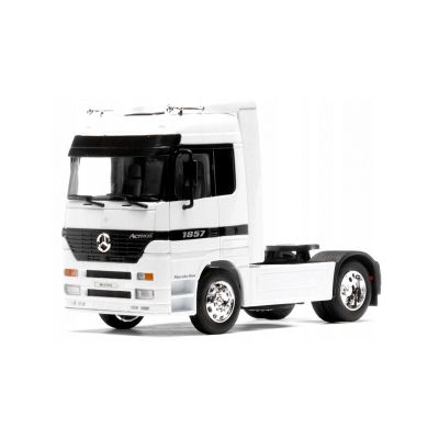 Метален камион влекач Mercedes Benz Actros WELLY 1/32 white