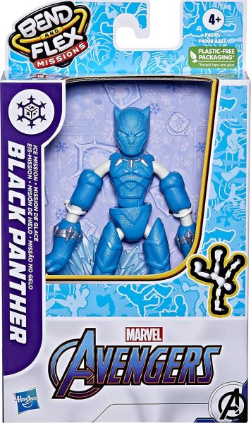 Огъваща се фигура Hasbro Avengers Black Panther Ice Mission f4015