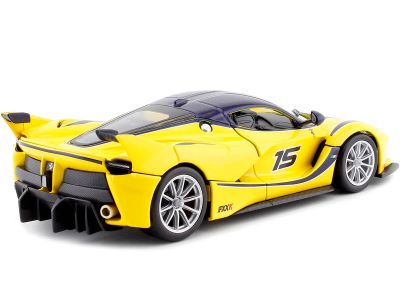 Метална кола Ferrari FXX K Bburago 18-26301 - 1:24 жълт