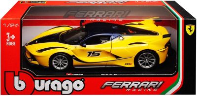 Метална кола Ferrari FXX K Bburago 18-26301 - 1:24 жълт
