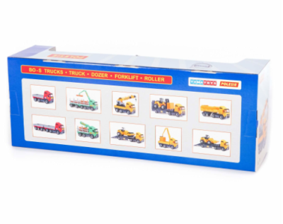 Детски камион с ремарке и мотокар Polesie Toys 36889