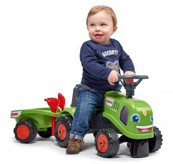 Детски трактор с ремарке за яздене Class FALK F212C 