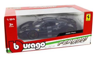 Метален автомобил Ferrari 488 PISTA Bburago 1:24 black
