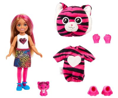 Кукла Челси супер изненада Тигърче Barbie Color Cutie Reveal HKR15