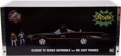 Метален автомобил Classic Batmobil 1966 с фигурка на Батман и Робин 1/18 Jada Toys 253216001
