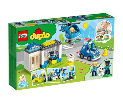 Конструктор LEGO DUPLO Town 10959 - Полицейски участък и хеликоптер