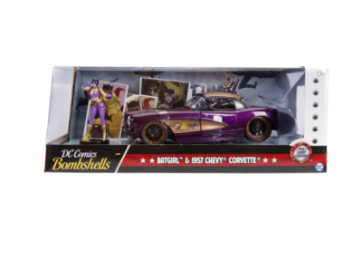 Метален автомобил Chevy Corvette DC Comics Bombshells 1:24 Jada Toys 253255007