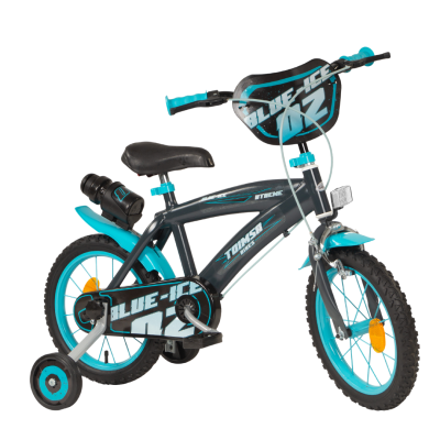 Детски велосипед с помощни колела Blue Ice 14115 Toimsa 14"
