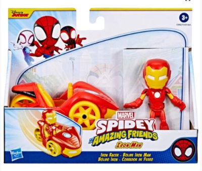 Фигура с превозно средство Marvel Spidey Amazing Friends F1459 Iron man