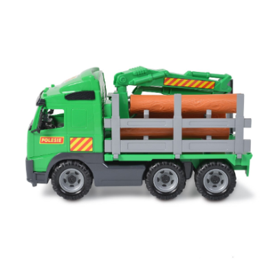 Камион с кран и дървени трупи  Volvo Polesie Toys 9531