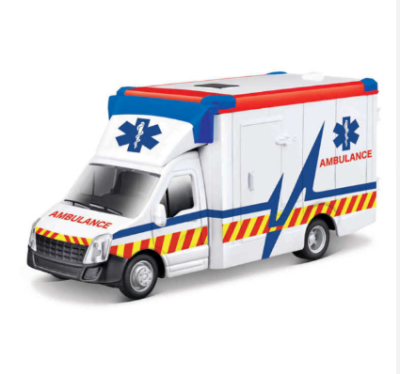 Метална Линейка Ambulance Bburago 1/43 
