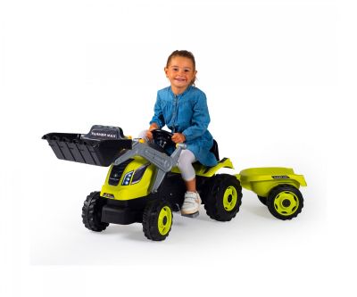 Детски трактор с педали,ремарке и товарач Farmer Max Smoby 710132