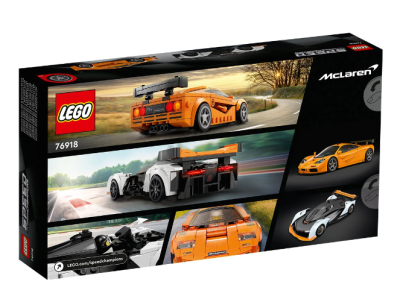 Конструктор LEGO Speed Champions 76918 McLaren Solus GT и McLaren F1 LM