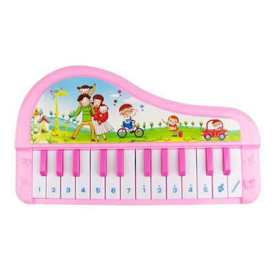 Детско пиано с 24 клавиша 741 розов