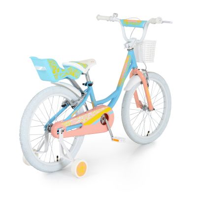 Детски велосипед със спомагателни колела BYOX 20 Fashion Girl син