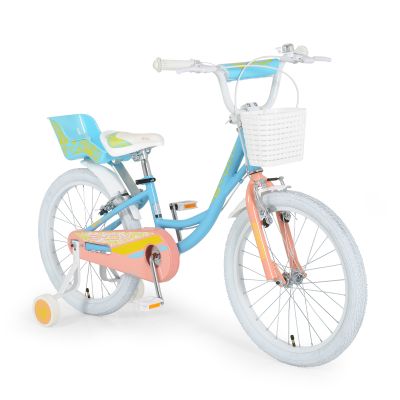 Детски велосипед със спомагателни колела BYOX 20 Fashion Girl син