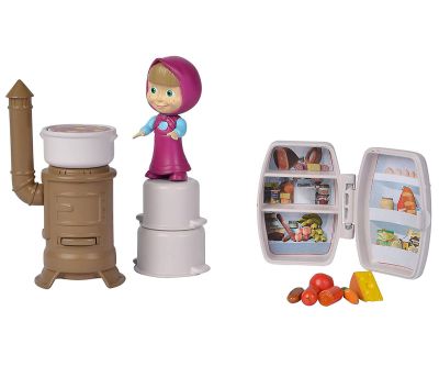 Комплект кукла Маша и Мечока Маша с кухня Simba 109306101