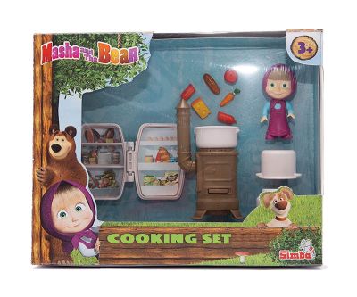 Комплект кукла Маша и Мечока Маша с кухня Simba 109306101