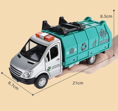 Боклукчийски камион с кофа за боклук
