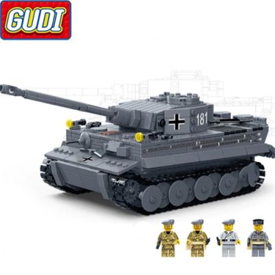 Конструктор Military Танк German King Tiger Tank ST16059 Gudi 6104