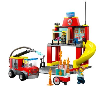 Конструктор LEGO City Fire 60375 Пожарна команда и пожарникарски камион