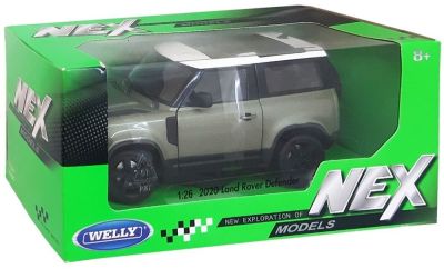 Метален джип Land Rover Defender Welly 1/24  