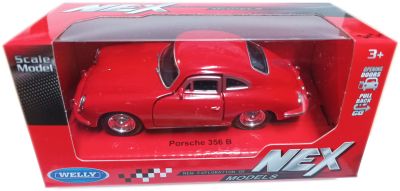 Метална кола Porsche 356B Welly 1:34  