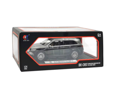 Метален автомобил Mercedes Maybach GLS 600 със звук и светлини 1/24 сив