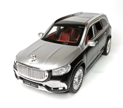 Метален автомобил Mercedes Maybach GLS 600 със звук и светлини 1/24 сив