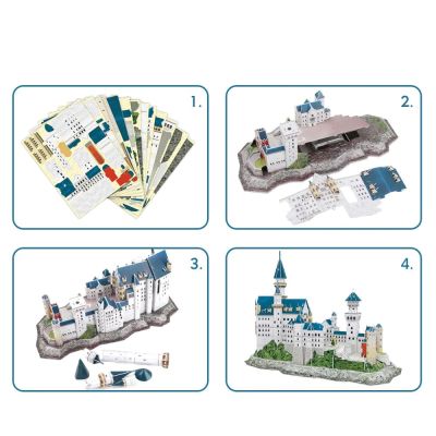 Пъзел 3D National Geographic Germany Neuschwanstein Castle 121ч. CubicFun DS0990h