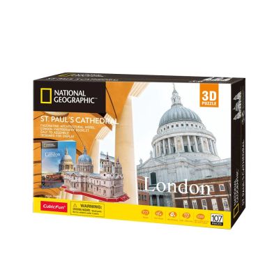 Пъзел 3D National Geographic St Paul's Cathedral 107ч. CubicFun DS0991h