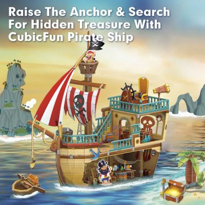Пъзел 3D Кораб Pirate Treasure Ship 157ч. CubicFun P832h