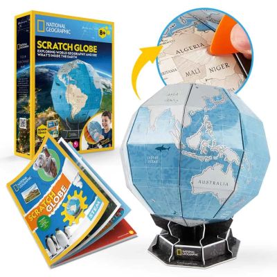 Пъзел 3D National Geographic Глобус с изтриване 32ч. CubicFun DS1082h