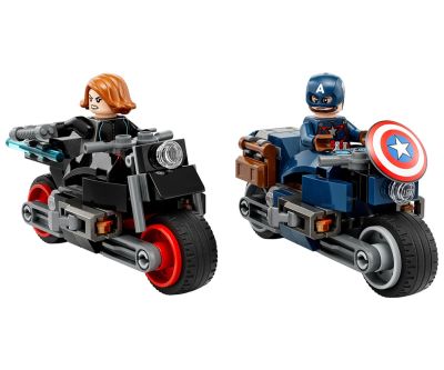Конструктор LEGO Marvel Super Heroes 76260 Мотоциклетите на Черната вдовица и капитан Америка