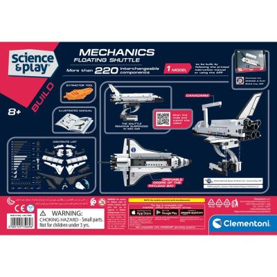 Конструктор NASA Совалка CLEMENTONI MECHANICS LABORATORY 75069