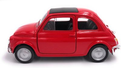 Метална кола Fiat Nuova 500 Welly 1:34 red